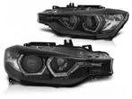 Koplampen BMW 3-Serie F30/F31 LCI Angel Eyes LED DRL Zwart, Ophalen of Verzenden, Nieuw