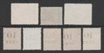 Suriname 1896/1900 - Hulpuitgifte - NVPH 29/33 + 34/36, Postzegels en Munten, Postzegels | Nederland, Gestempeld