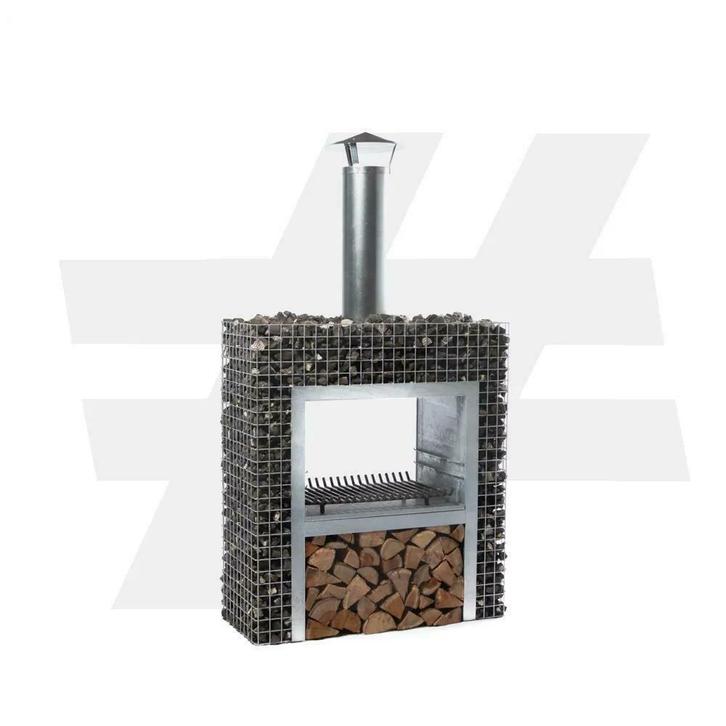 Schanskorf BBQ blokhaard, Tuin en Terras, Houtskoolbarbecues, Nieuw, Met accessoires, Ophalen of Verzenden