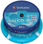 Verbatim | CD-R | 700 MB | AZO Crystal | 25 Stuks, Verzenden, Nieuw