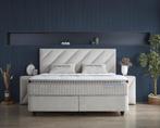 Opberg Boxspring Shinebedd - Beige - 160x200 cm, Verzenden, Nieuw, Beige, Modern