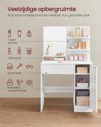 Nieuw-Vasagle-Kaptafel-Makeuptafel-80 x 40 x 132 cm, Huis en Inrichting, Tafels | Kaptafels, Ophalen, 100 tot 150 cm, Nieuw, 50 tot 100 cm