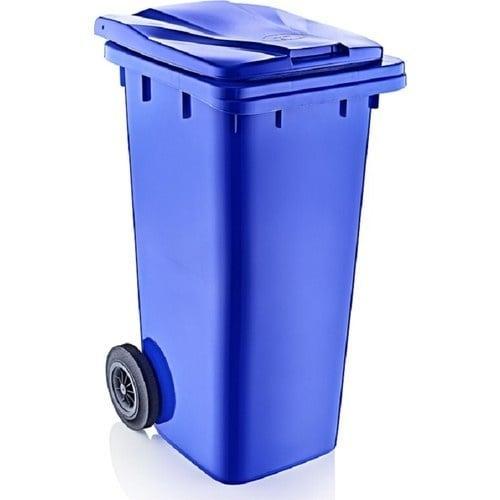 Minicontainer 120 liter, nieuw - Blauw, Per stuk, Huis en Inrichting, Woonaccessoires | Prullenbakken, Nieuw, Ophalen of Verzenden