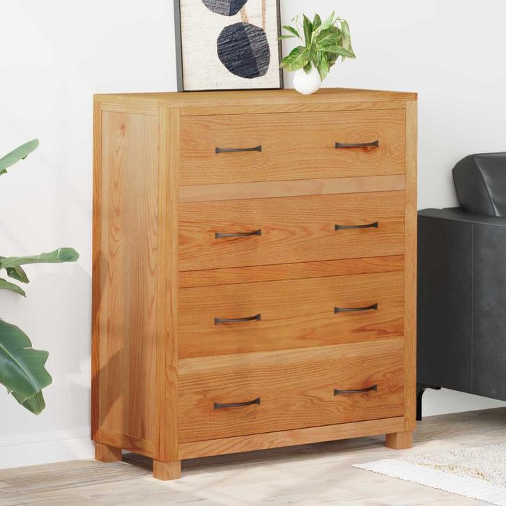 vidaXL Kast met lade met opslag Bruin Bewerkt hout, Huis en Inrichting, Kasten | Overige, Nieuw, Verzenden