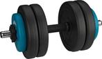 Avento Halter Verstelbaar Kunststof - Dumbbell 15 kg - Zwart, Ophalen of Verzenden, Nieuw