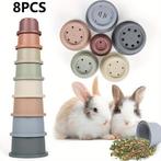 8-Delige Stapelbekers Speelgoed Set voor Kleine Dieren, Verzenden