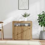 vidaXL Dressoir met LED 80x35x75 cm bewerkt hout artisanaal, Verzenden, Nieuw, Overige houtsoorten