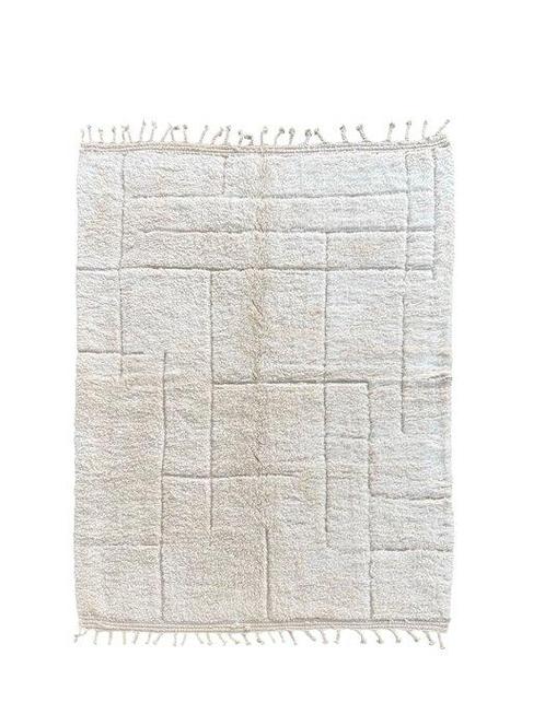 Wit Abstract Marokkaans Tapijt - Berber Hedendaags Tapijt -, Huis en Inrichting, Stoffering | Tapijten en Kleden