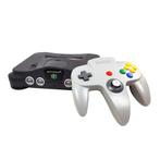 N64 Console - Zwart + Grijze Controller, Spelcomputers en Games, Spelcomputers | Nintendo 64, Verzenden, Nieuw