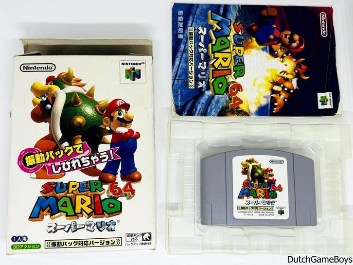 Nintendo 64 / N64 - Super Mario 64 - Rumble Version - Japan, Spelcomputers en Games, Games | Nintendo 64, Gebruikt, Verzenden