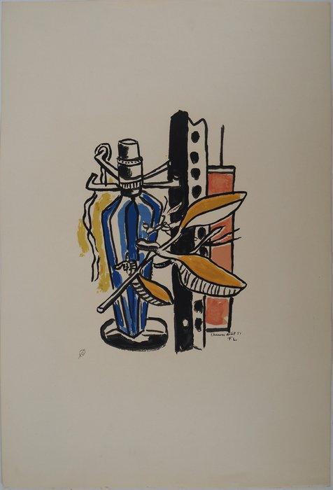 Fernand Léger (1881-1955) - Pied de lampe bleu à Chevreuse, Antiek en Kunst, Antiek | Overige Antiek