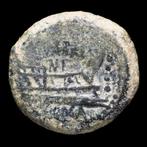 Romeinse Republiek. Anónimo. Triens Roma, c. 169-158 a. C