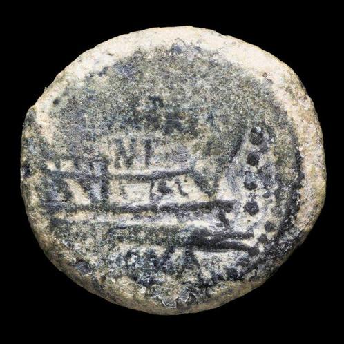Romeinse Republiek. Anónimo. Triens Roma, c. 169-158 a. C, Postzegels en Munten, Munten | Europa | Niet-Euromunten