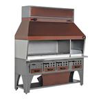 GGM Gastro | Wand-houtskoolgrill - 2,15 m | WGE215 | WGE215, Verzenden, Nieuw in verpakking, Fornuis, Frituur en Grillen