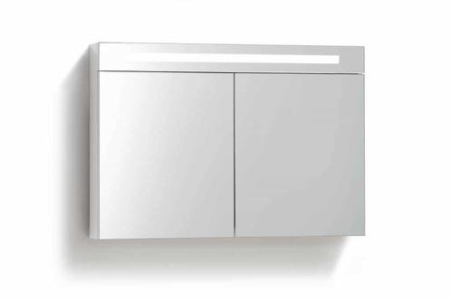 Spiegelkast 80 met LED verlichting, stopcontact en schakelaa, Huis en Inrichting, Badkamer | Badkamermeubels, Nieuw, Verzenden