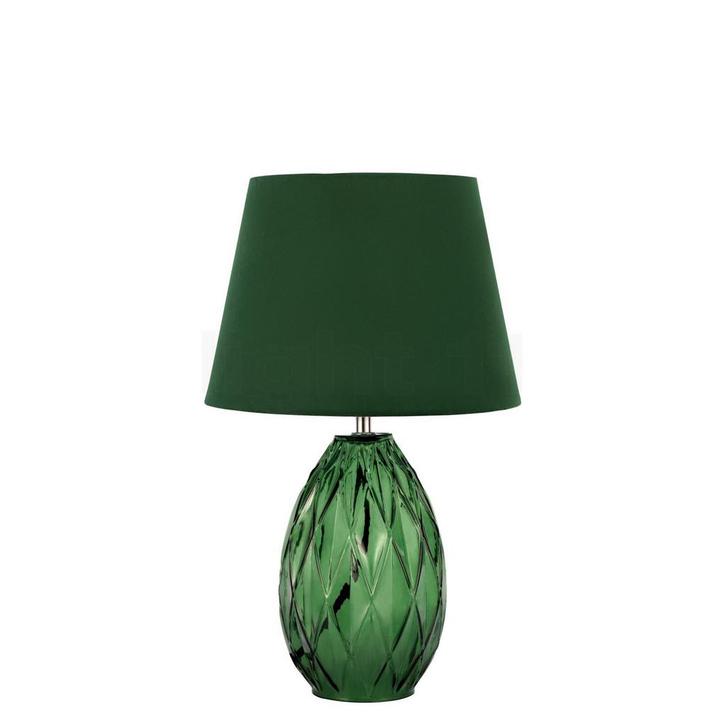 Pauleen Crystal Velvet Tafellamp, groen (Tafellampen), Huis en Inrichting, Lampen | Tafellampen, Nieuw, Verzenden