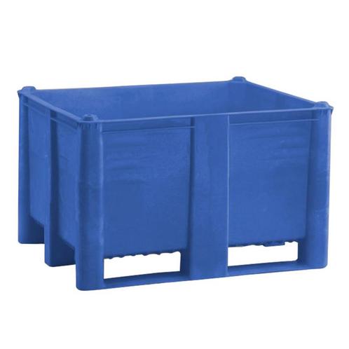 Kunststof Palletbox Blauw 1200 x 1000 x 760 mm 3 sleden -, Doe-het-zelf en Verbouw, Hout en Planken, Nieuw, Verzenden