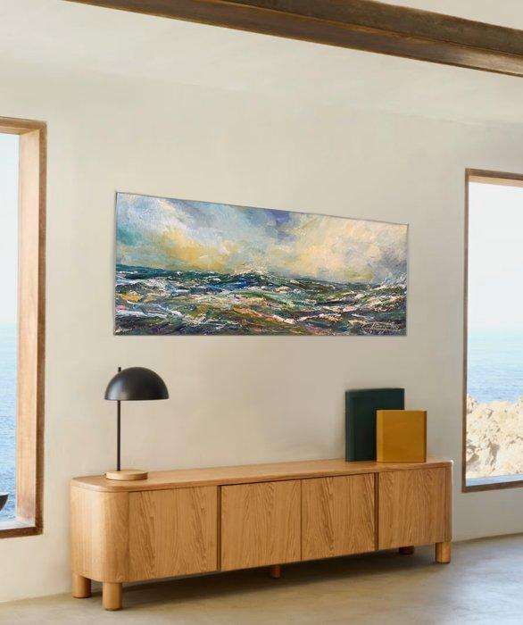 Alessio Maria De Santis (1991) - “BLU TEMPESTA “, Antiek en Kunst, Kunst | Schilderijen | Modern