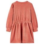 vidaXL Kinderjurk met lange mouwen 128 middelroze, Verzenden, Nieuw