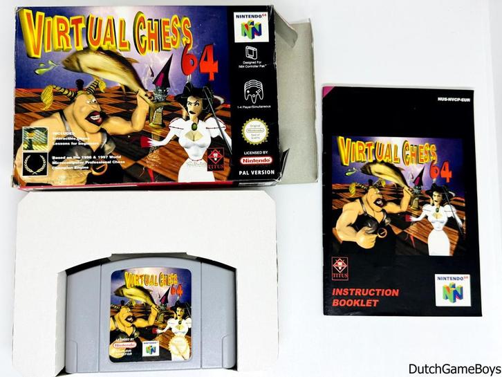 Nintendo 64 / N64 - Virtual Chess 64 - EUR, Spelcomputers en Games, Games | Nintendo 64, Gebruikt, Verzenden