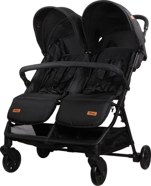 Ding Mellizo Black Duowagen DI-902850, Kinderen en Baby's, Buggy's, Nieuw, Verzenden