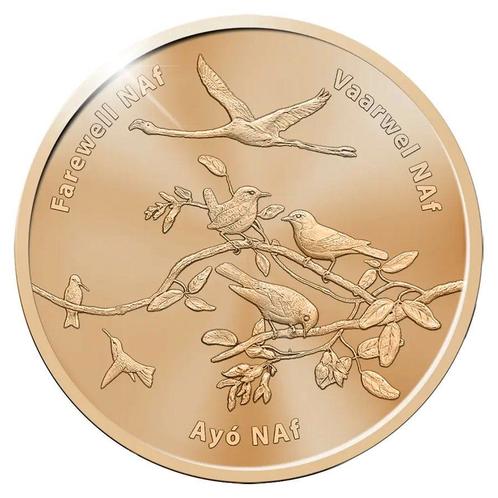 Nederlandse Antillen 5 Gulden Afscheid NAF 2024, Postzegels en Munten, Munten | Nederland, Verzenden
