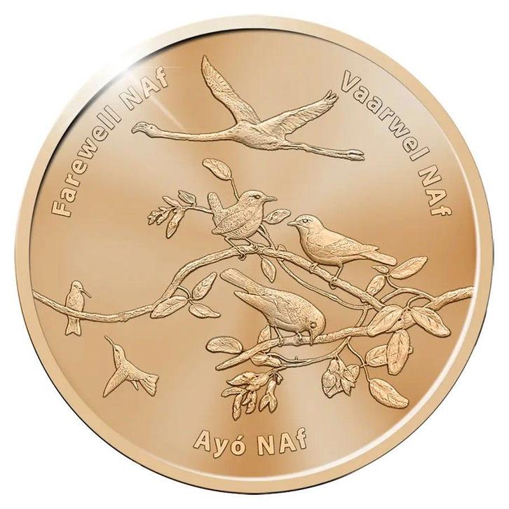 Nederlandse Antillen 5 Gulden Afscheid NAF 2024, Postzegels en Munten, Munten | Nederland, Verzenden