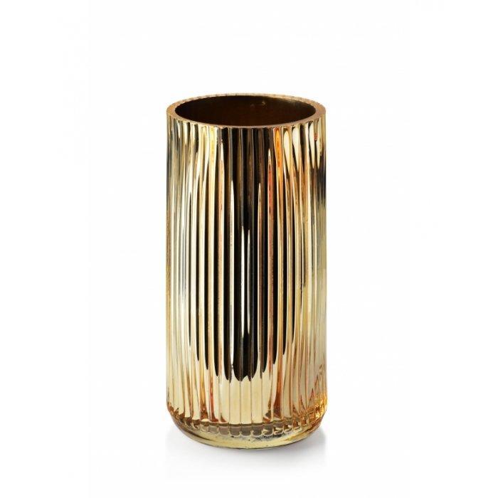 Mondex Serente Gold decoratieve vaas gemaakt van glas 9.5 x, Huis en Inrichting, Woonaccessoires | Overige, Ophalen of Verzenden