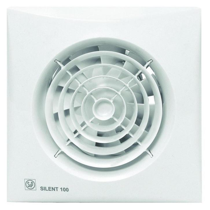 Soler & Palau badkamerventilator 100 mm wit - silent100 CZ, Doe-het-zelf en Verbouw, Ventilatie en Afzuiging, Nieuw, Ophalen of Verzenden