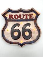 Metalen Lichtbord - Route 66 - LED verlichting, Ophalen of Verzenden, Nieuw