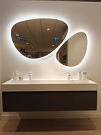 Design badmeubel 160cm mat witte wastafel - 0023, Huis en Inrichting, Ophalen, Nieuw, 150 tot 200 cm, Wastafelkast