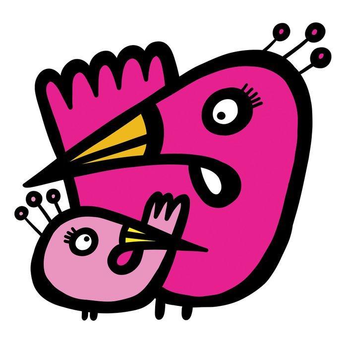 Kev Munday - Two Flamingos - Textured Giclee Print - No, Antiek en Kunst, Kunst | Designobjecten