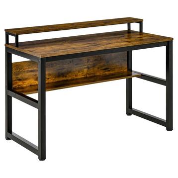 TRUUSK Bureau Computertafel Met Plank PC-tafel Kantoortafel beschikbaar voor biedingen