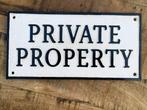 Plaquette - Sign - Private Property - Gietijzer, Antiek en Kunst