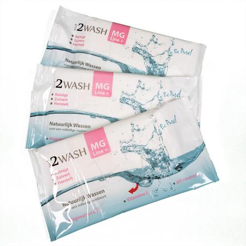 12WASH Natuurlijk Wassen Mgline+ 1 pakje met 4 washandje, Diversen, Verpleegmiddelen, Nieuw, Verzenden