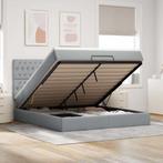vidaXL Ottoman bed met matras en LEDs 160x200cm stof, Huis en Inrichting, Verzenden, 200 cm, 160 cm, Nieuw