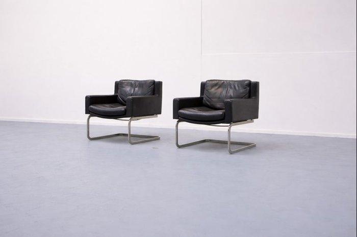 de Sede - Robert Haussmann - Fauteuil (2) - RH-201 - Leder,, Antiek en Kunst, Kunst | Designobjecten