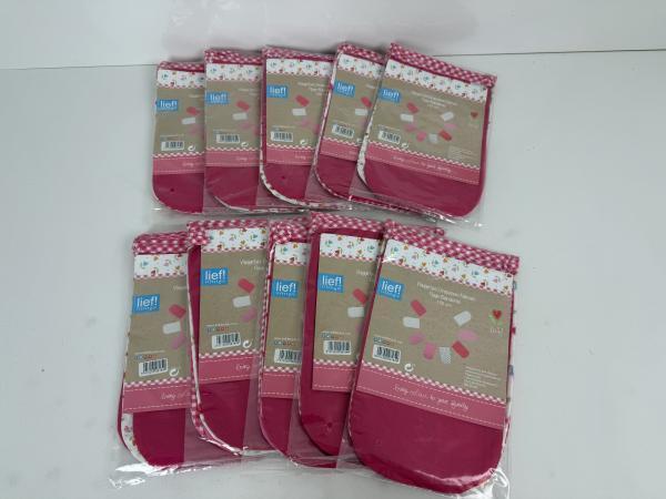 Veiling - 10x lief! Vlaggetjes roze - 150 cm, Hobby en Vrije tijd, Feestartikelen