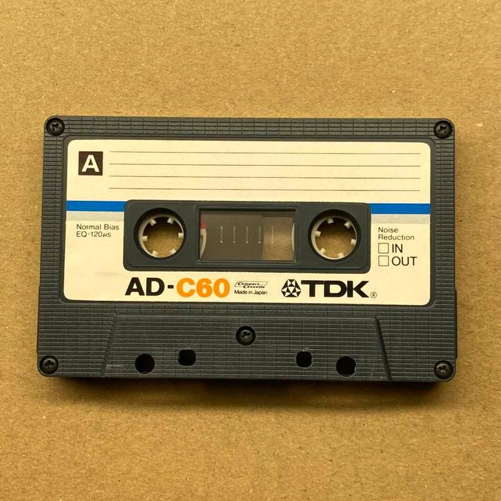 TDK AD-C60 onbespeeld gebruikt (Cassette band), Cd's en Dvd's, Cassettebandjes, Ophalen of Verzenden