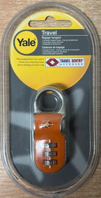 Yale - Yale Bagage-hangslot incl-Clip - Oranje