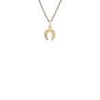 Gouden vintage hoefijzer hanger 14 kt, Ophalen of Verzenden, Nieuw