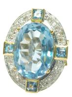 Zonder Minimumprijs - Ring - 9 kt. Geel goud, Zilver, Nieuw