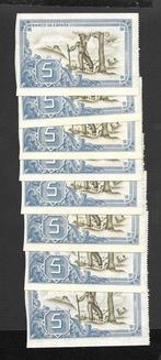 Spanje. - 8 X 5 Pesetas - 1937 Bilbao - Correlativos (Zonder