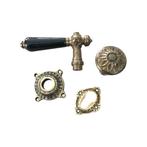 Prachtig nostalgisch deurbeslag, klink met deurknop combi, Ophalen of Verzenden, Nieuw