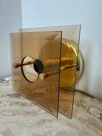 Lakro - Lamp - Glas, Metaal - Vintage gouden wandlamp, Antiek en Kunst