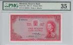 1964 Rhodesia P 25a 1 Pound Pmg 35, Postzegels en Munten, Verzenden