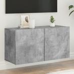 vidaXL Tv-meubel wandgemonteerd 80x30x41 cm betongrijs, Huis en Inrichting, Kasten | Televisiemeubels, Nieuw, Verzenden