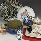 Japanse vintage keramiek gemengd lot, Showa-periode borden