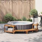 vidaXL Ronde Buitenzwembad Omheining Bruin 272 x 120 x 55.5, Verzenden, Nieuw