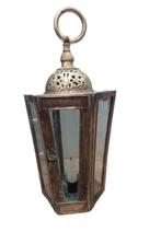 Lantaarn met kroon . - Olielamp - Messing, Antiek en Kunst